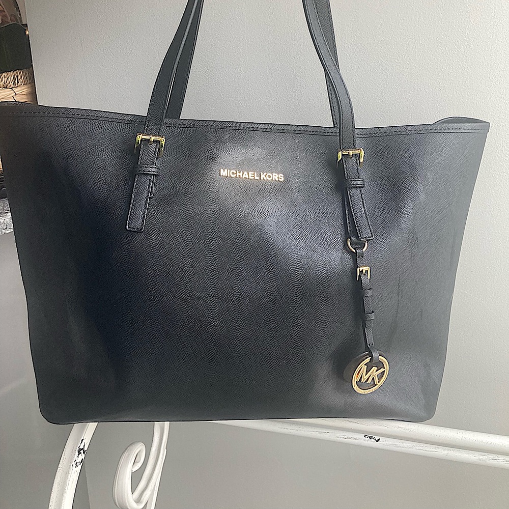 Michael Kors black large tote